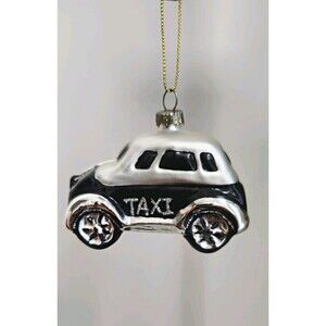 Thomas Pacconi Museum Series Taxi Cab Glass Christmas Ornament Vintage